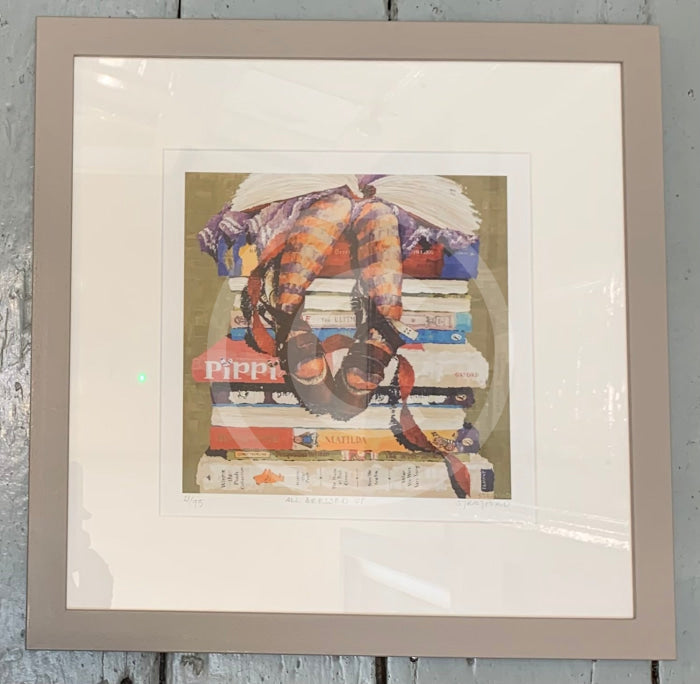 All Dressed Up by Amanda Stratford taupe frame