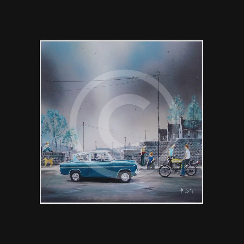 All the Young Dudes by Adam Barsby - Mounted Print