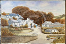 An Evening with Friends, Port Gaverne, Cornwall - Sam Burden ORIGINAL WATERCOLOUR