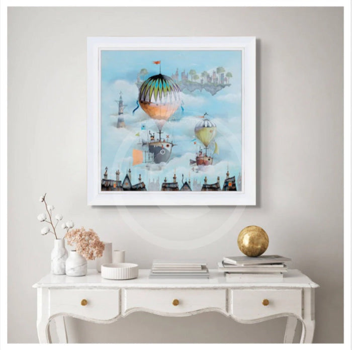 Around the World in 80 Days by Gary Walton Framed Limited Edition Canvas Print