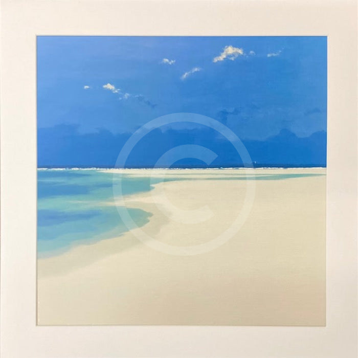 Atlantic Breakers by John Miller mounted