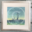 Balancing Act by Catherine Stephenson Framed Mounted Miniature