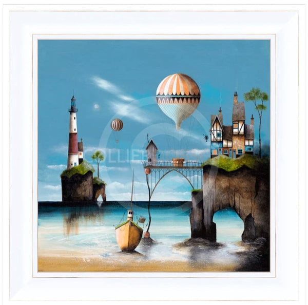 Balloon Cottages by Gary Walton Framed Limited Edition Canvas Print