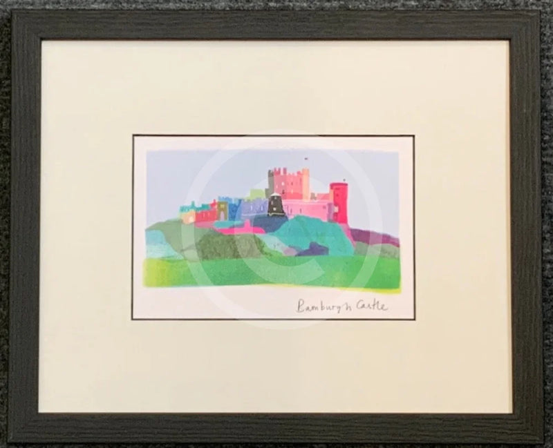 Bamburgh Castle Print by Ilona Drew