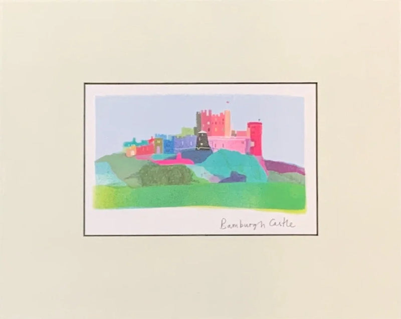  Bamburgh Castle Print by Ilona Drew
