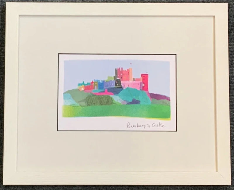  Bamburgh Castle Print by Ilona Drew