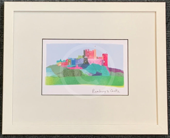  Bamburgh Castle Print by Ilona Drew
