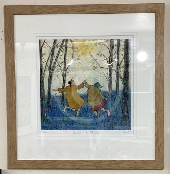 Barefoot In The Bluebells Limited Edition By Sam Toft Framed