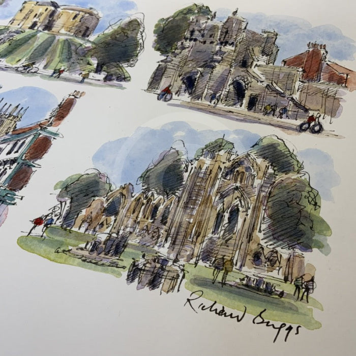 Beautiful York, Richard Briggs ORIGINAL WATERCOLOUR