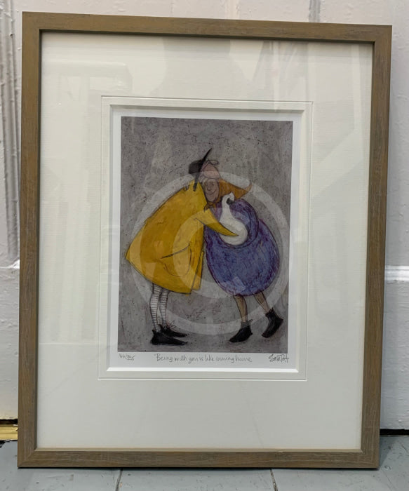 Being With You Is Like Coming Home Limited Edition By Sam Toft Framed (Reduced As Frame Is Slight