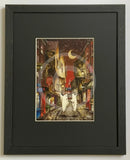 Beneath the Sheets; A Dance Macabre (detail) - Colour Edition Framed in a small linear I black