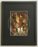 Beneath the Sheets; A Dance Macabre (detail) - Colour Edition Framed in a small linear I black
