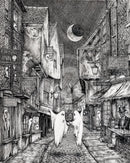 Beneath the Sheets; A Dance Macabre (detail) - Monochrome Edition