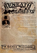 Beneath the Sheets; A Dance Macabre (detail) - Monochrome Edition Mounted Print