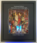 Beneath the Sheets; A Dance Macabre - Enchanted Edition Framed in Large Linear II Black (C) Mounted Embellished Print
