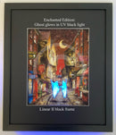 Beneath the Sheets; A Dance Macabre - Enchanted Edition Framed in Large Linear II Black (C) Mounted Embellished Print