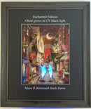 Beneath the Sheets; A Dance Macabre - Enchanted Edition Framed in Muse II Black (F) Mounted Embellished Print