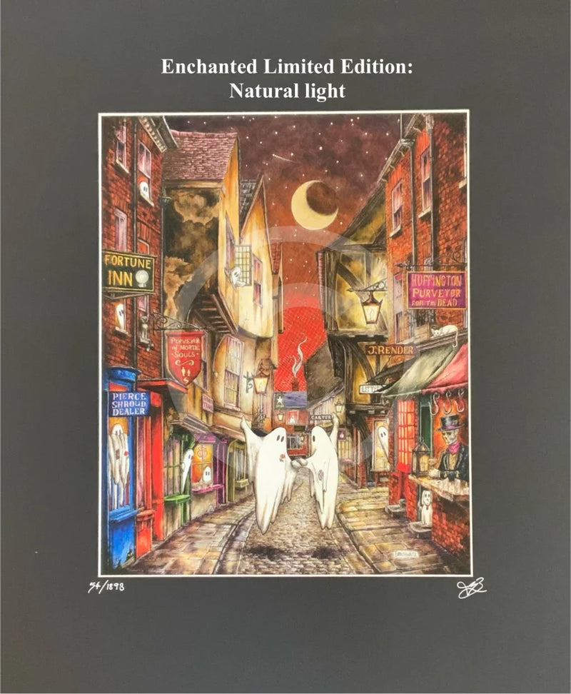 Beneath the Sheets; A Dance Macabre - Enchanted Limited Edition INTRODUCTORY PRICE Mounted Embellished Print