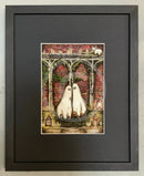 Beneath The Sheets; A Forbidden Love - Colour Edition Framed In Small Linear Black (A) Mounted Print