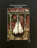 Beneath the Sheets; A Forbidden Love - Enchanted Limited Edition - Ghostly Lights Mounted Embellished Print