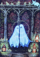 Beneath the Sheets; A Forbidden Love - Enchanted Limited Edition - Ghostly Lights Mounted Embellished Print