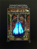 Beneath the Sheets; A Forbidden Love - Enchanted Limited Edition - Ghostly Lights Mounted Embellished Print