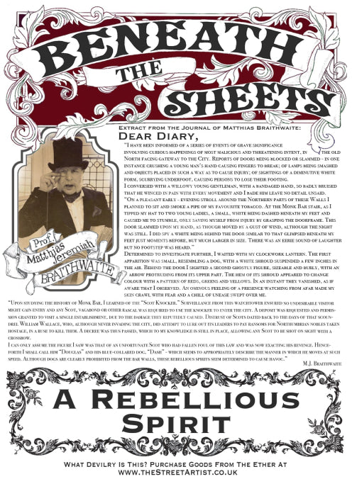 Beneath The Sheets; A Rebellious Spirit - Monochrome Edition