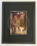 Beneath the Sheets; The Archbishop and the Arsonist - Colour Edition - Framed 11x14” in Small Linear I Black (A)