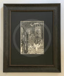 Beneath the Sheets; The Archbishop and the Arsonist - Monochrome Edition - Framed 11x14” in Muse II Black (F) - Mounted