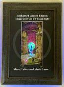 Beneath the Sheets; The Black Abbot - Enchanted Limited Edition; Celestial Lights Framed Muse II Black (F) Mounted