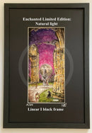 Beneath the Sheets; The Black Abbot - Enchanted Limited Edition; Celestial Lights Mounted Embellished Print