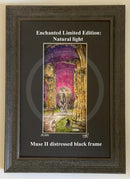 Beneath the Sheets; The Black Abbot - Enchanted Limited Edition; Celestial Lights Mounted Embellished Print