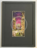Beneath the Sheets; The Black Abbot - Colour Edition Framed in Small Linear I Black