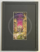 Beneath the Sheets; The Black Abbot - Colour Edition Framed in Small Linear I Black