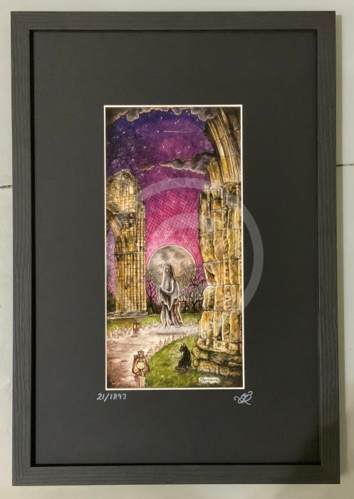 Beneath The Sheets; The Black Abbot - Enchanted Limited Edition; Celestial Lights Framed Small