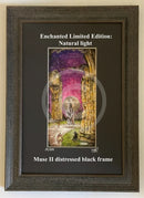 Beneath the Sheets; The Black Abbot - Enchanted Limited Edition; Celestial Lights Mounted Embellished Print
