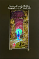 Beneath the Sheets; The Black Abbot - Enchanted Limited Edition; Celestial Lights Mounted Mounted Embellished Print