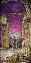 Beneath the Sheets; The Black Abbot - Enchanted Limited Edition; Celestial Lights Mounted Embellished Print