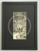 Beneath the Sheets; The Black Abbot - Monochrome Edition Framed in small linear I Black