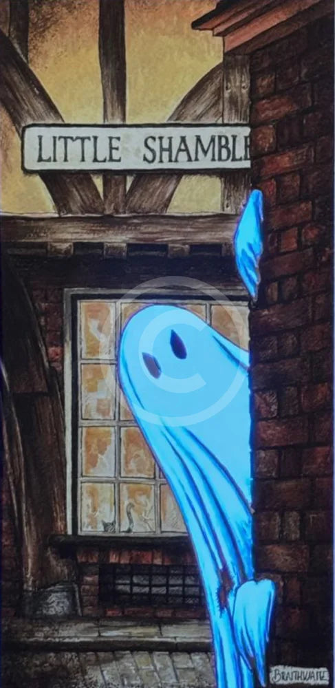 Beneath the Sheets; Boo! Horace Causes Trouble - Enchanted Edition Mounted Embellished Print