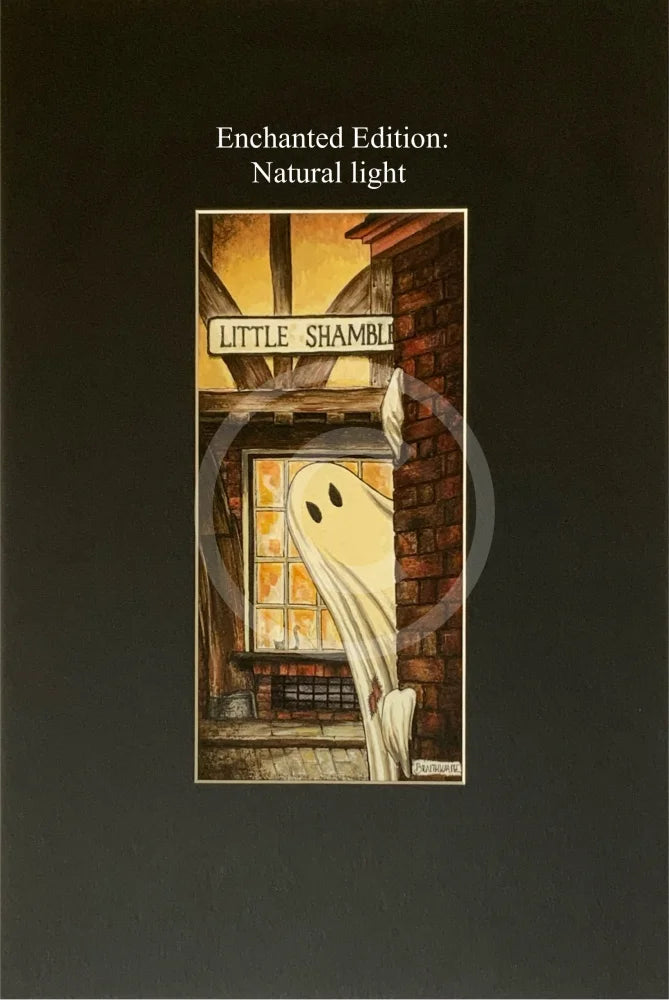 Beneath the Sheets; Boo! Horace Causes Trouble - Enchanted Edition Mounted Embellished Print