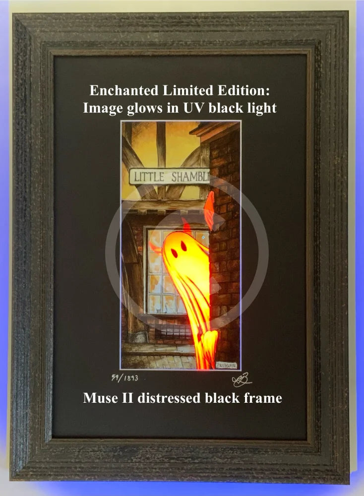 Beneath the Sheets; Boo! Horace Causes Trouble - Enchanted Limited Edition The Red Devil Framed Muse II Black (F)