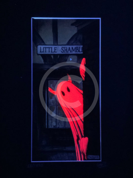 Beneath the Sheets; Boo! Horace Causes Trouble - Enchanted Limited Edition The Red Devil Framed Small Linear Black (A)