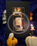 Beneath the Sheets; Boo! Horace Causes Trouble - Enchanted Limited Edition The Red Devil Mounted Embellished Print