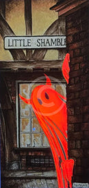 Beneath the Sheets; Boo! Horace Causes Trouble - Enchanted Limited Edition The Red Devil Mounted Embellished Print