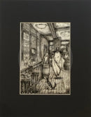 Beneath the Sheets; The Cavalier and The Black Cats - Monochrome Edition - Mounted 11x14’’ - Mounted Print