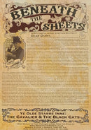 Beneath the Sheets; The Cavalier and The Black Cats - Monochrome Edition - Mounted Print
