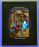 Beneath the Sheets - The Cavalier & the Black Cats Enchanted Edition - Framed Small Linear I Black (A) - Mounted