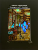 Beneath the Sheets - The Cavalier & the Black Cats Ghostly Lights - Enchanted Limited Edition - Mounted