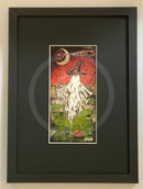 Beneath the Sheets; The Disturbing Tale of the Yorkshire Witch - Colour Edition - Framed 10x14” in Small Linear I Black